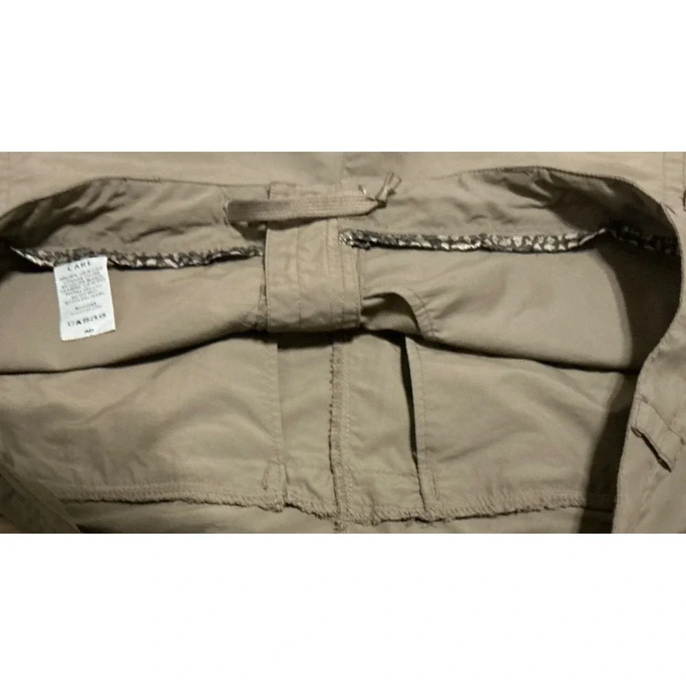 REI Womens Tan Hiking Cargo Shorts UPF 50+ Nylon Khaki Size 16